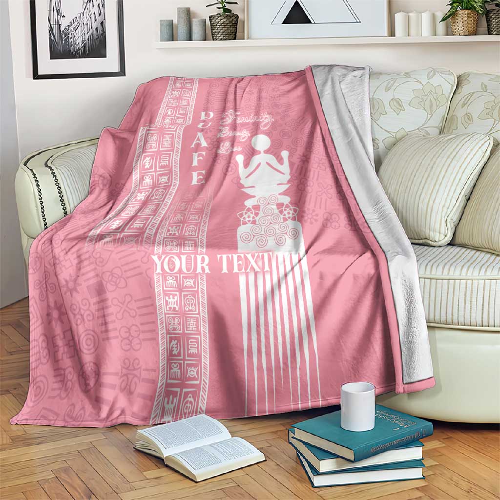 Personalized Adinkra Afro-Akan Culture Blanket Duafe - Women's Day LT7