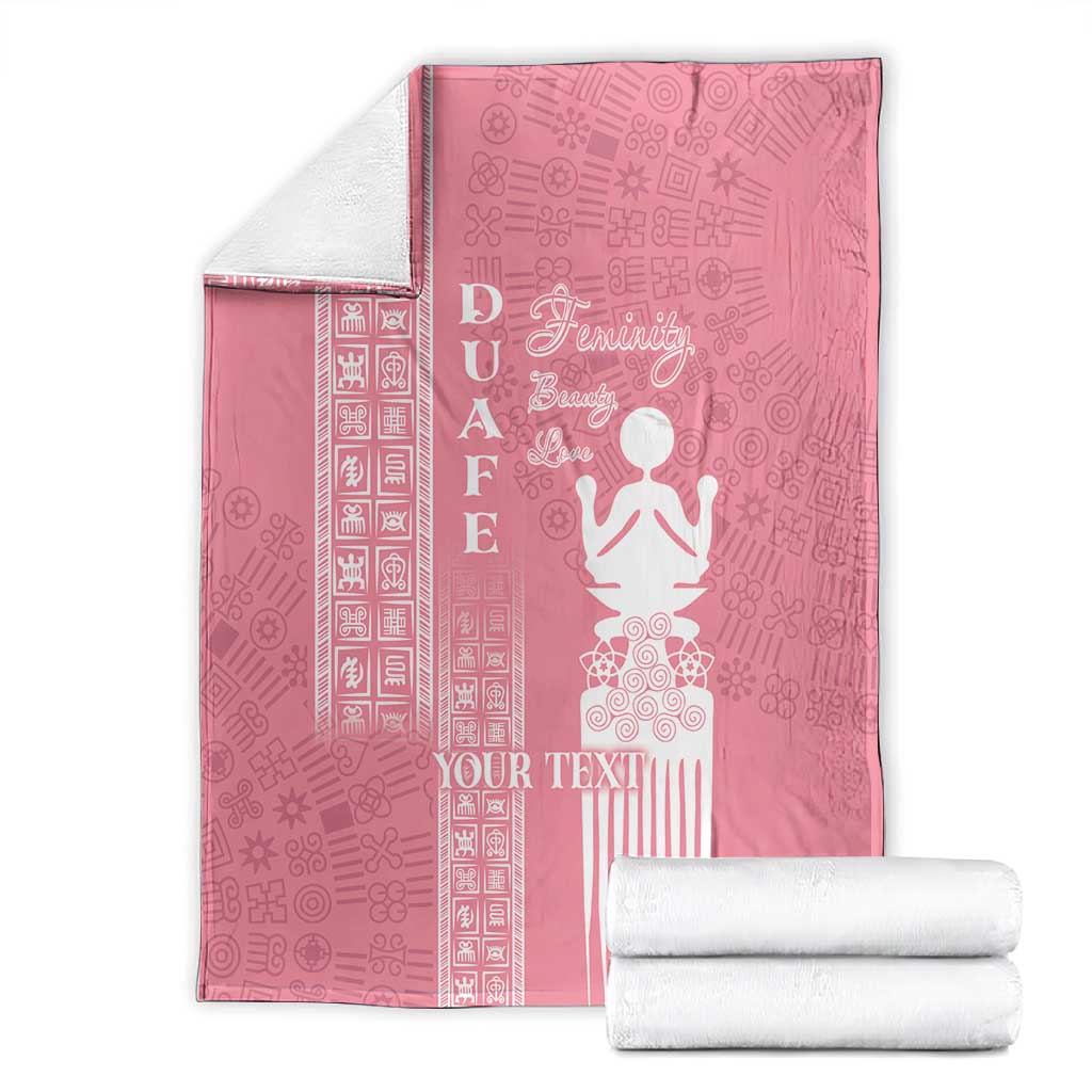 Personalized Adinkra Afro-Akan Culture Blanket Duafe - Women's Day LT7