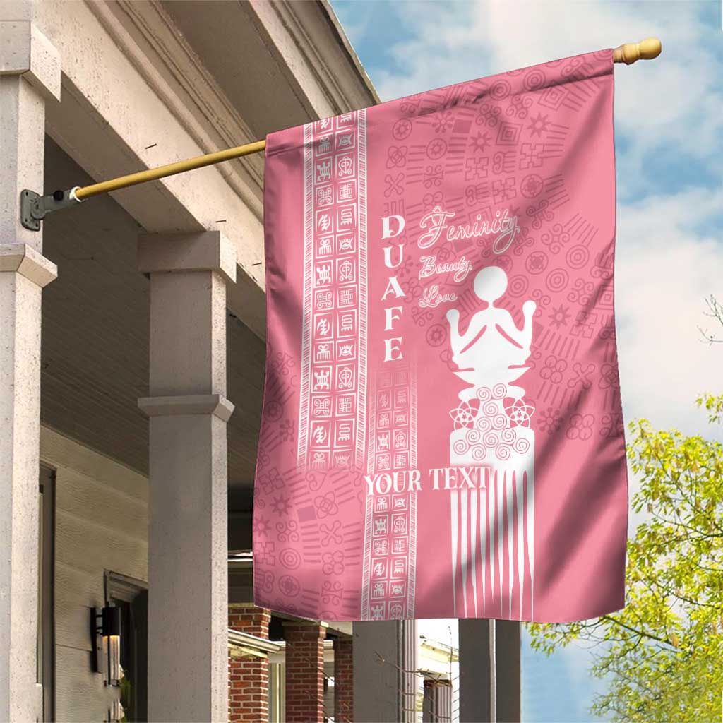 Personalized Adinkra Afro-Akan Culture Garden Flag Duafe - Women's Day LT7