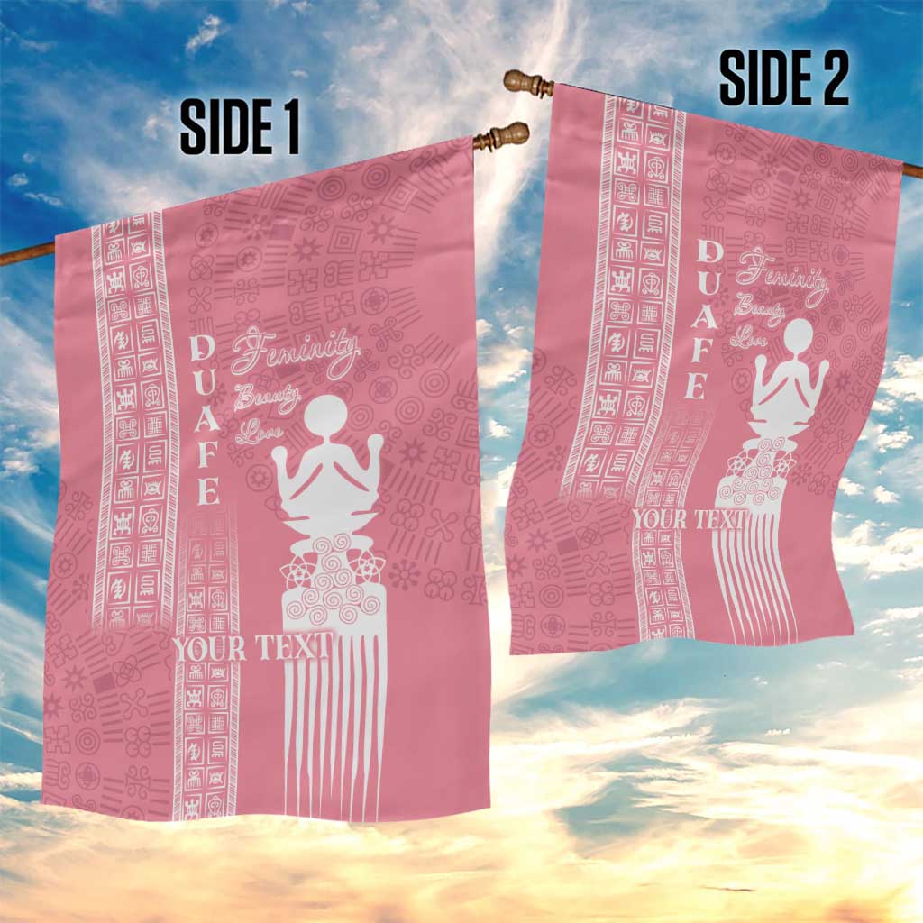 Personalized Adinkra Afro-Akan Culture Garden Flag Duafe - Women's Day LT7
