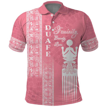 Personalized Adinkra Akan Culture Polo Shirt Women's Day Duafe Symbol LT7
