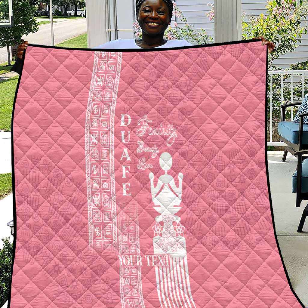 Personalized Adinkra Afro-Akan Culture Quilt Duafe - Women's Day LT7