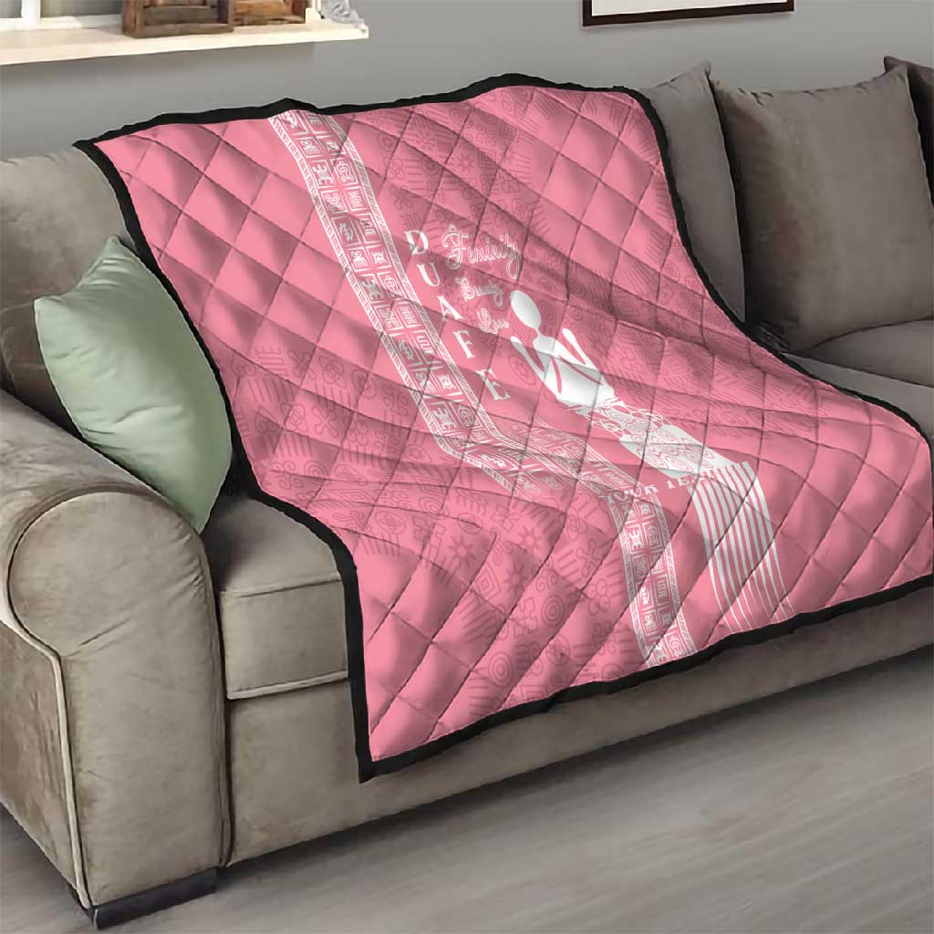 Personalized Adinkra Afro-Akan Culture Quilt Duafe - Women's Day LT7
