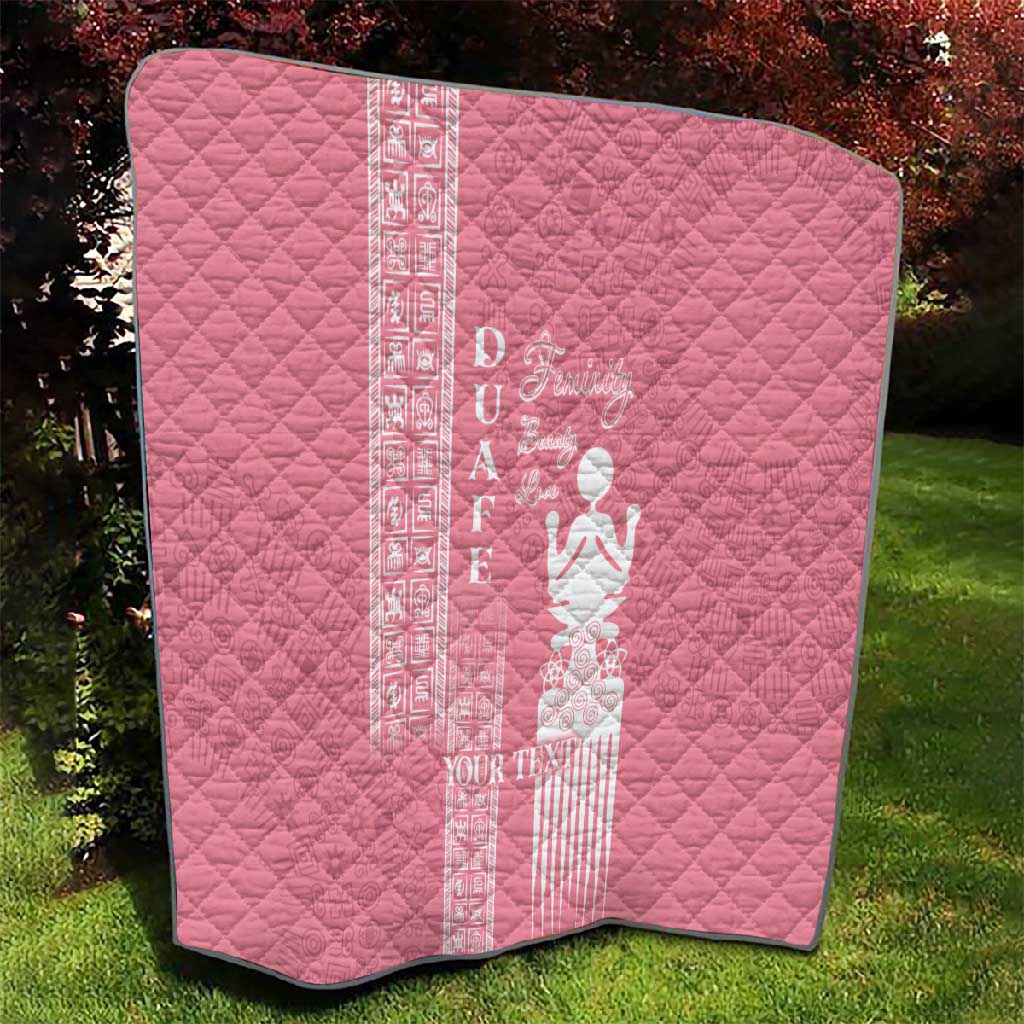 Personalized Adinkra Afro-Akan Culture Quilt Duafe - Women's Day LT7