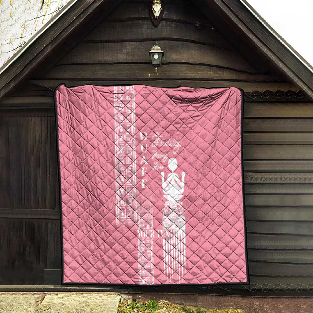 Personalized Adinkra Afro-Akan Culture Quilt Duafe - Women's Day LT7