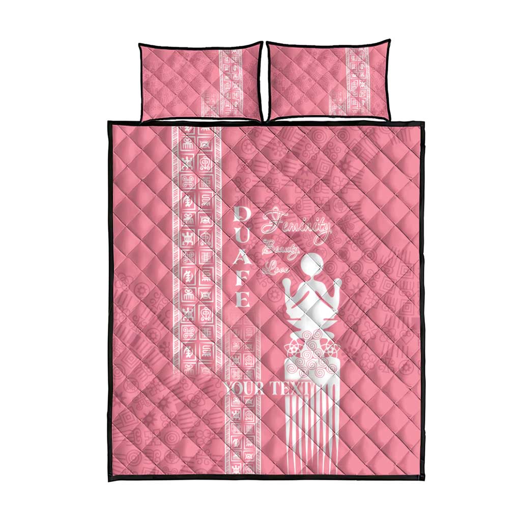 Personalized Adinkra Afro-Akan Culture Quilt Bed Set Duafe - Women's Day LT7