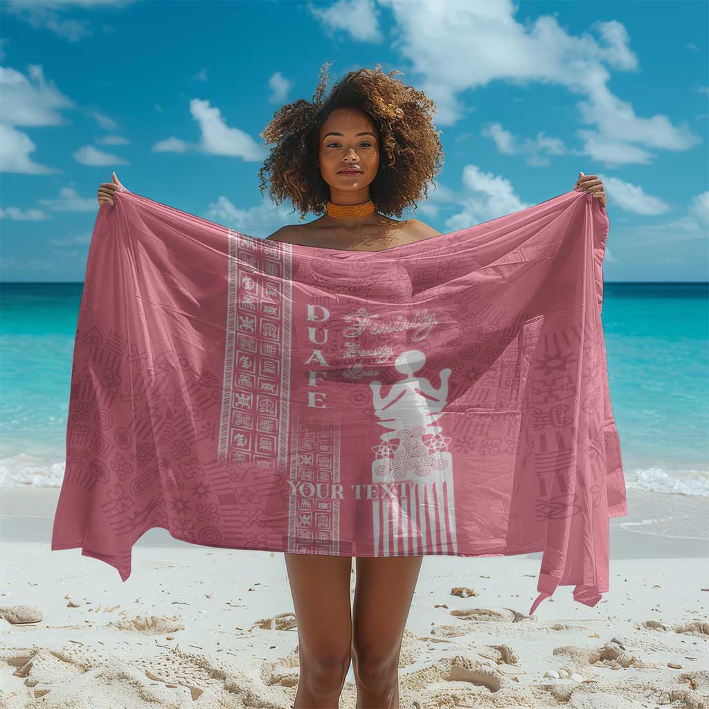 Personalized Adinkra Afro-Akan Culture Sarong Duafe - Women's Day LT7