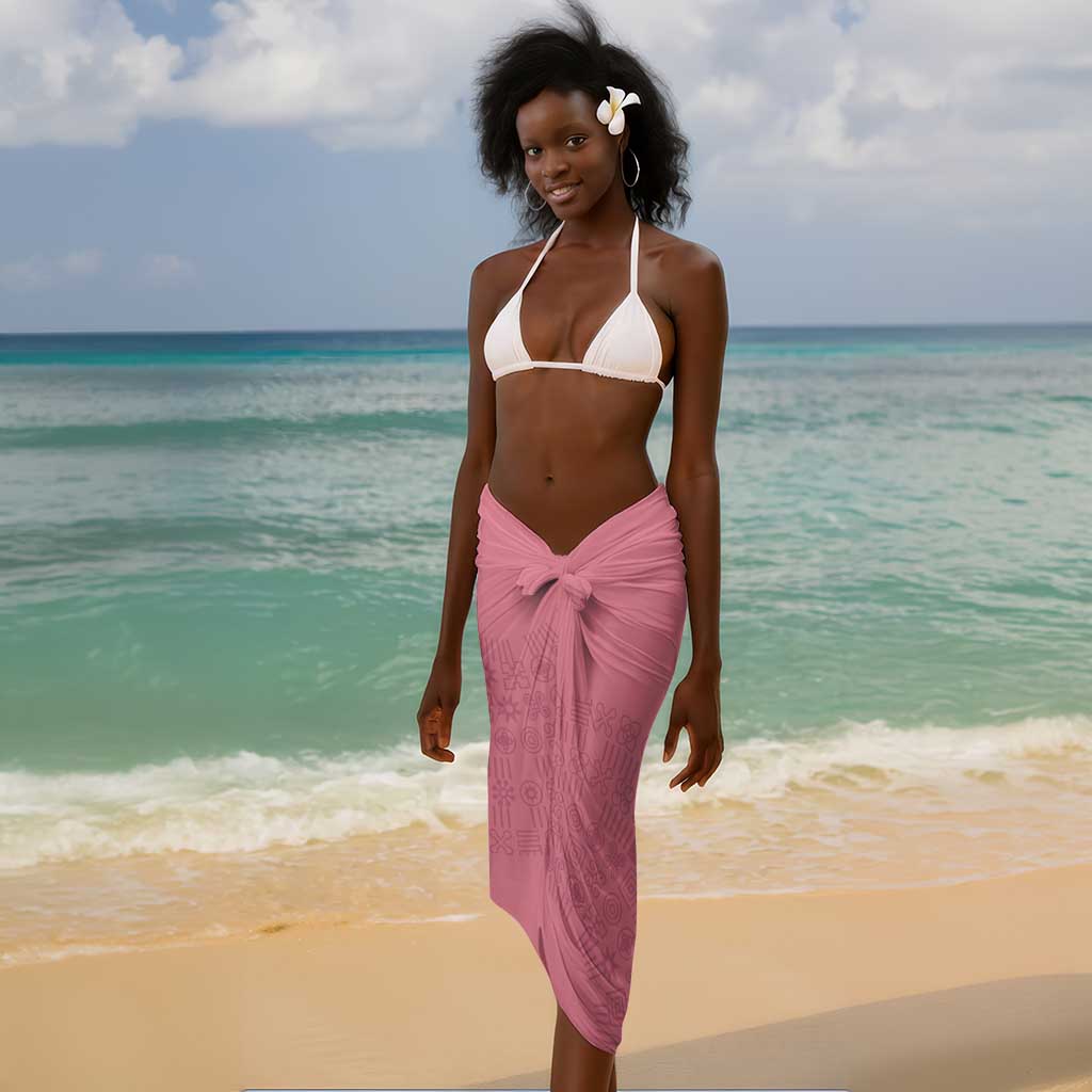 Personalized Adinkra Afro-Akan Culture Sarong Duafe - Women's Day LT7