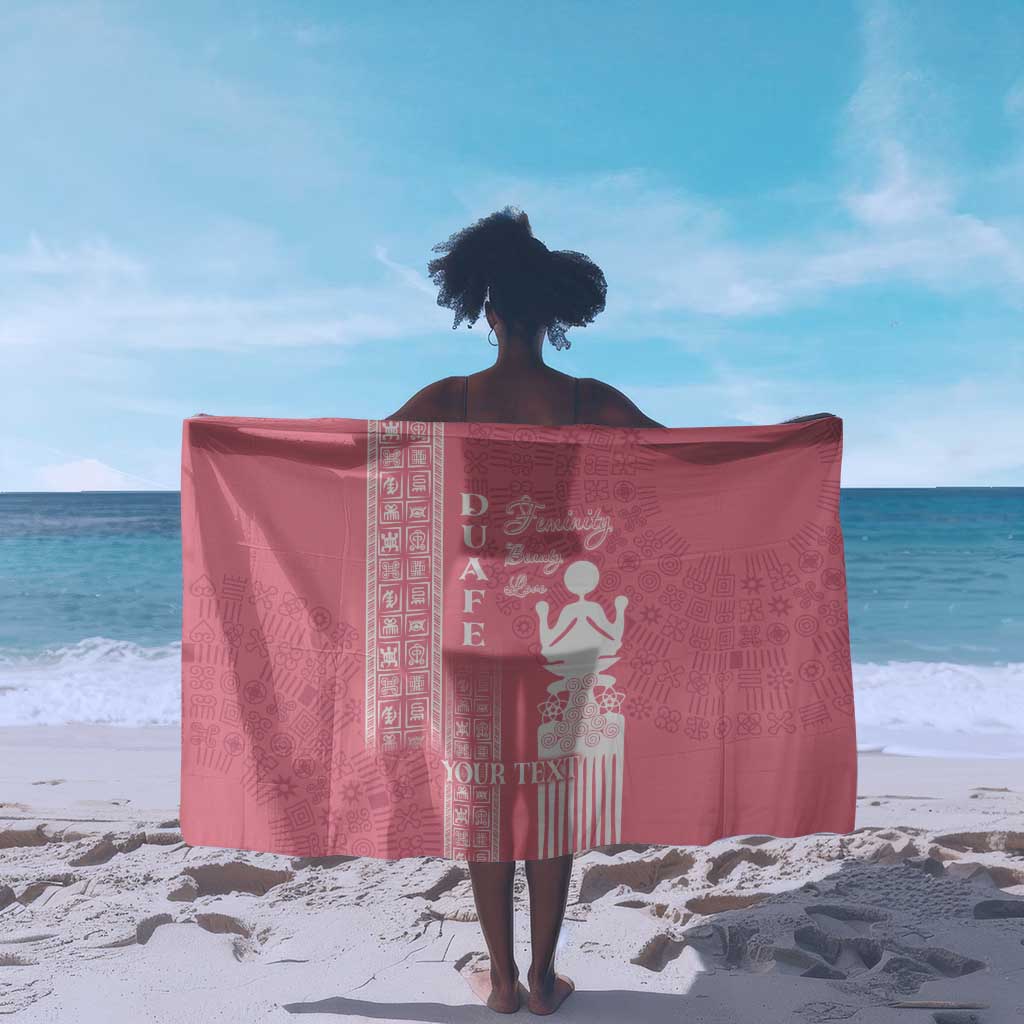 Personalized Adinkra Afro-Akan Culture Sarong Duafe - Women's Day LT7