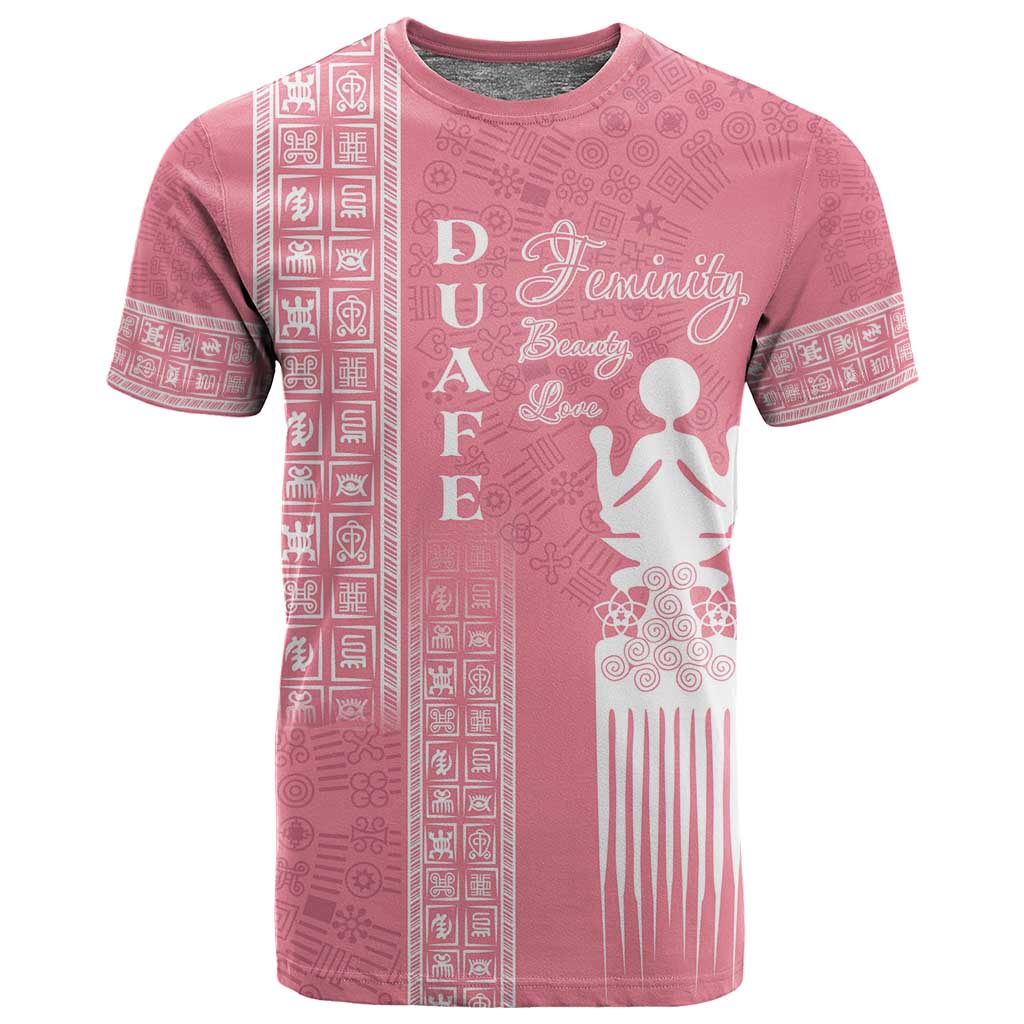 Personalized Adinkra Afro-Akan Culture T shirt Duafe - Women's Day LT7