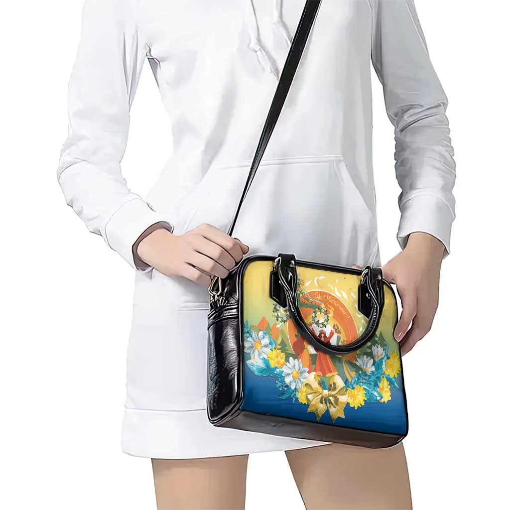 Sverige Glad Midsommar Shoulder Handbag Majstang Dancing LT7