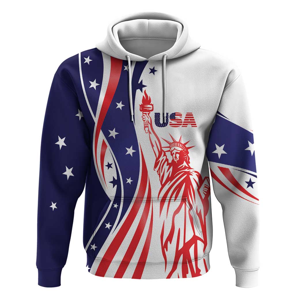 Fourth Of July USA Hoodie American Dream - Statue Of Liberty LT7