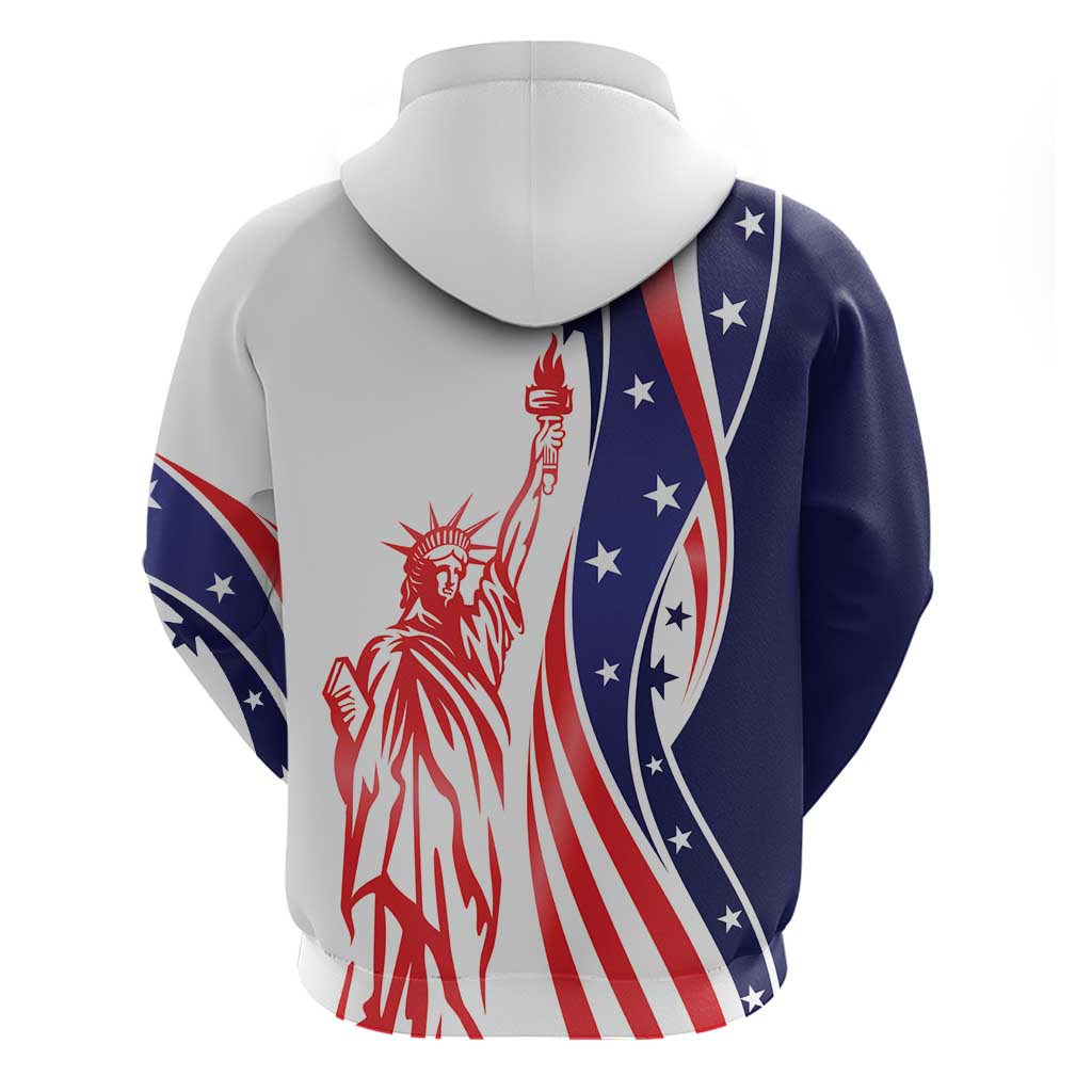 Fourth Of July USA Hoodie American Dream - Statue Of Liberty LT7