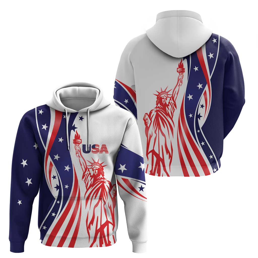 Fourth Of July USA Hoodie American Dream - Statue Of Liberty LT7