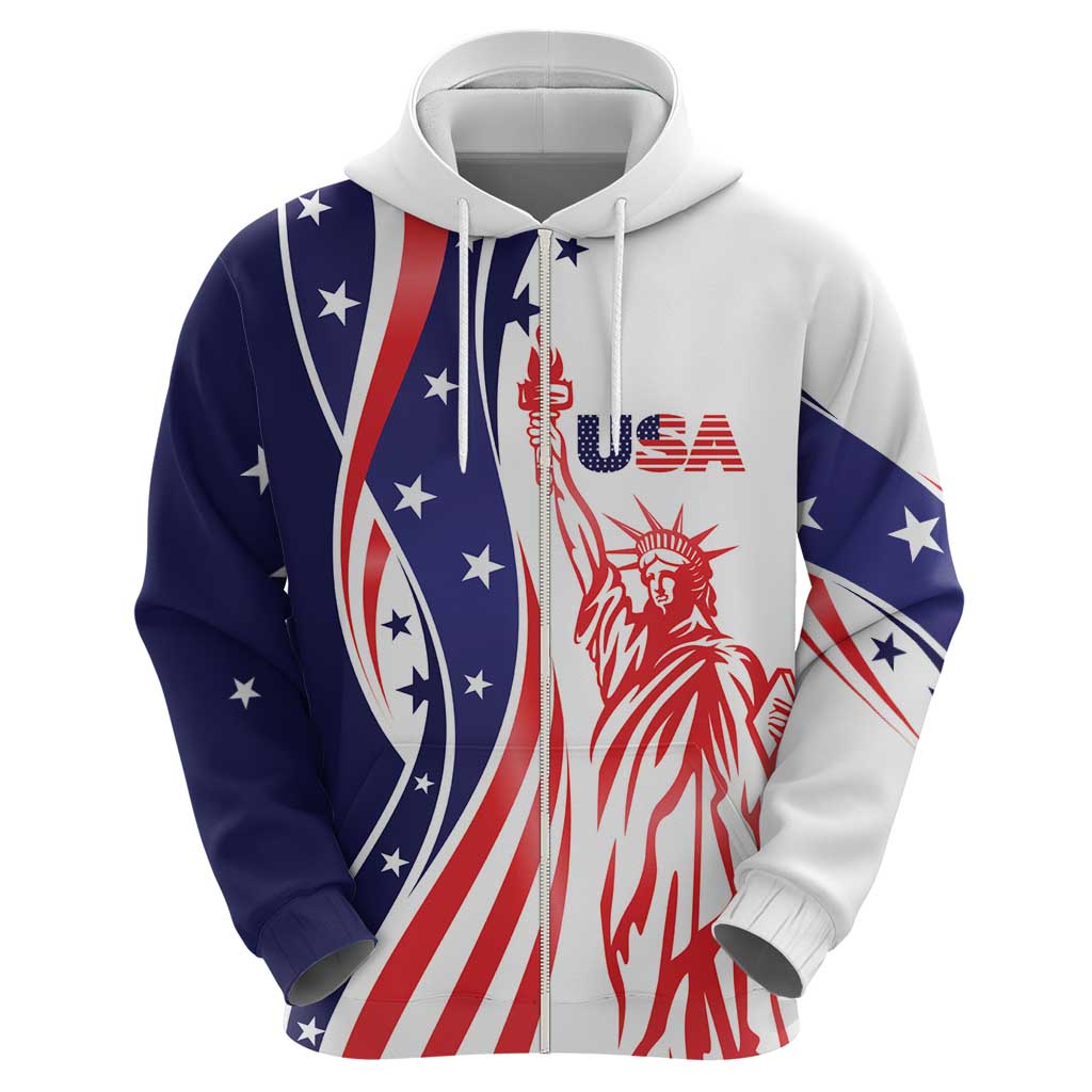 Fourth Of July USA Hoodie American Dream - Statue Of Liberty LT7
