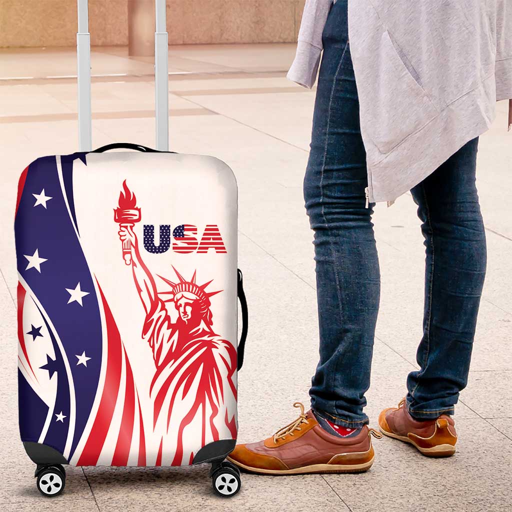 Fourth Of July USA Luggage Cover American Dream - Statue Of Liberty LT7