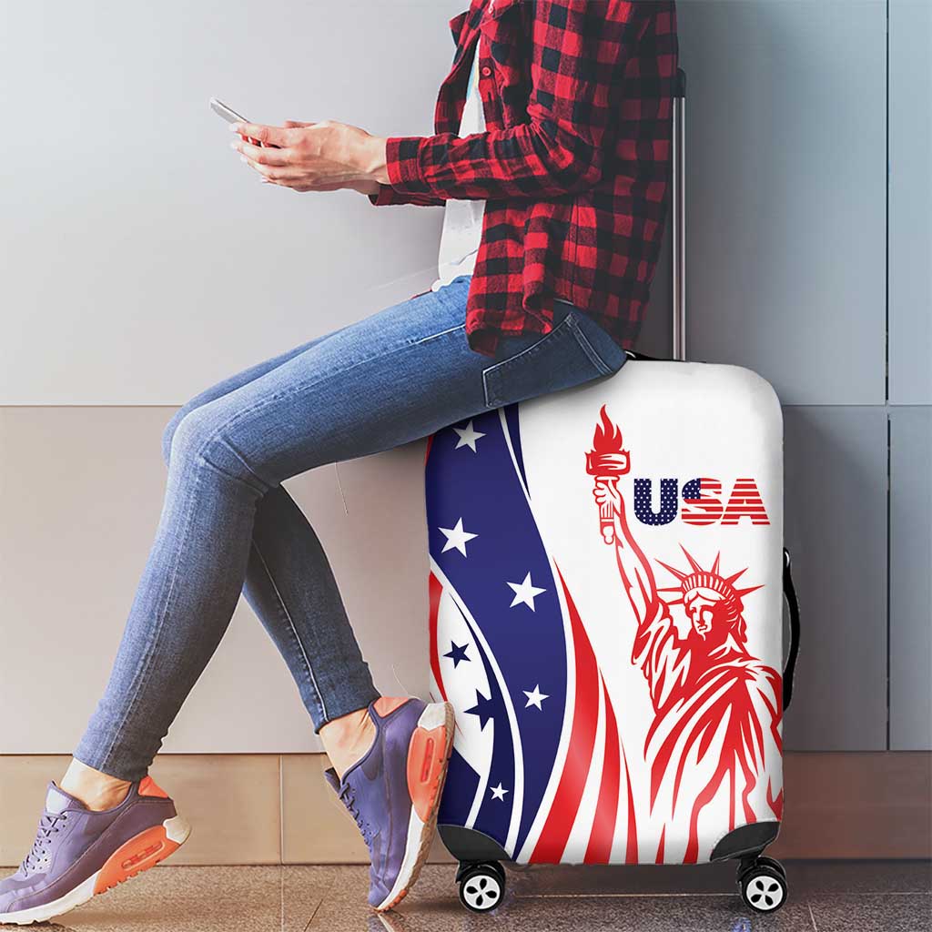 Fourth Of July USA Luggage Cover American Dream - Statue Of Liberty LT7