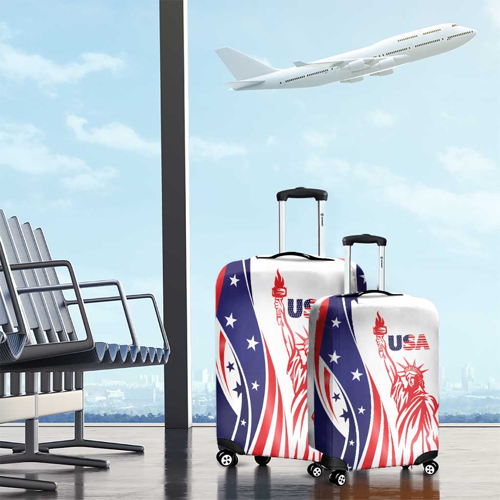 Fourth Of July USA Luggage Cover American Dream - Statue Of Liberty LT7