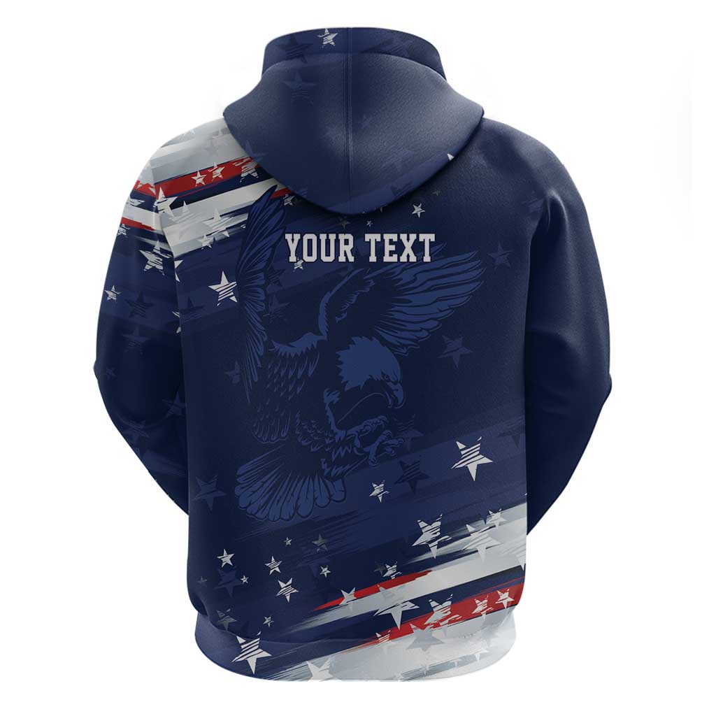 Personalized Fourth Of July USA Hoodie The Stars and Eagle LT7