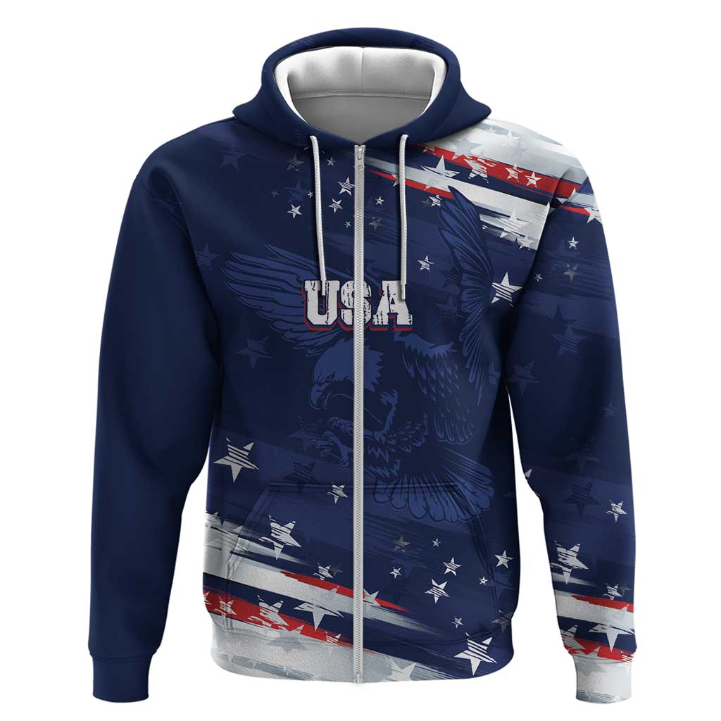 Personalized Fourth Of July USA Hoodie The Stars and Eagle LT7
