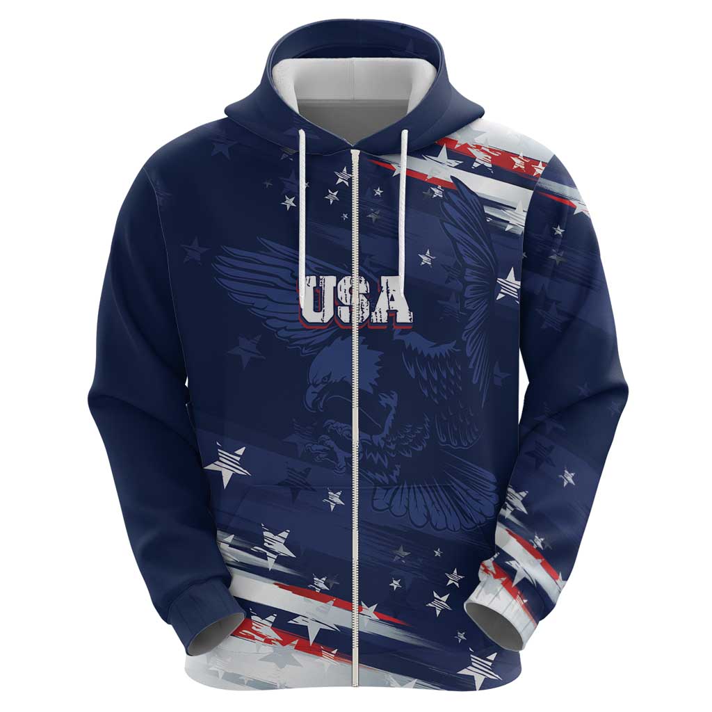 Personalized Fourth Of July USA Hoodie The Stars and Eagle LT7