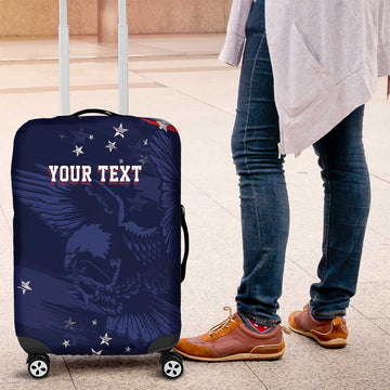 Personalized Fourth Of July USA Luggage Cover The Stars and Eagle LT7
