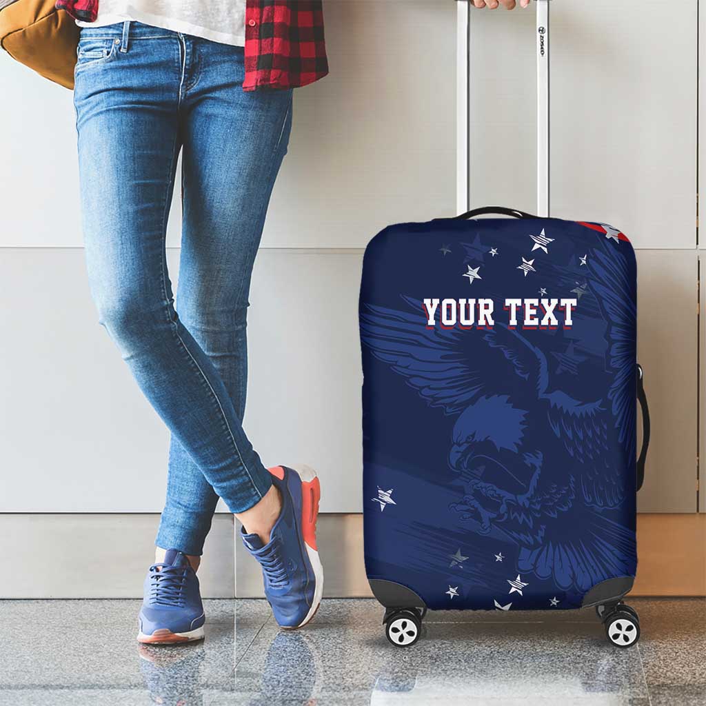 Personalized Fourth Of July USA Luggage Cover The Stars and Eagle LT7