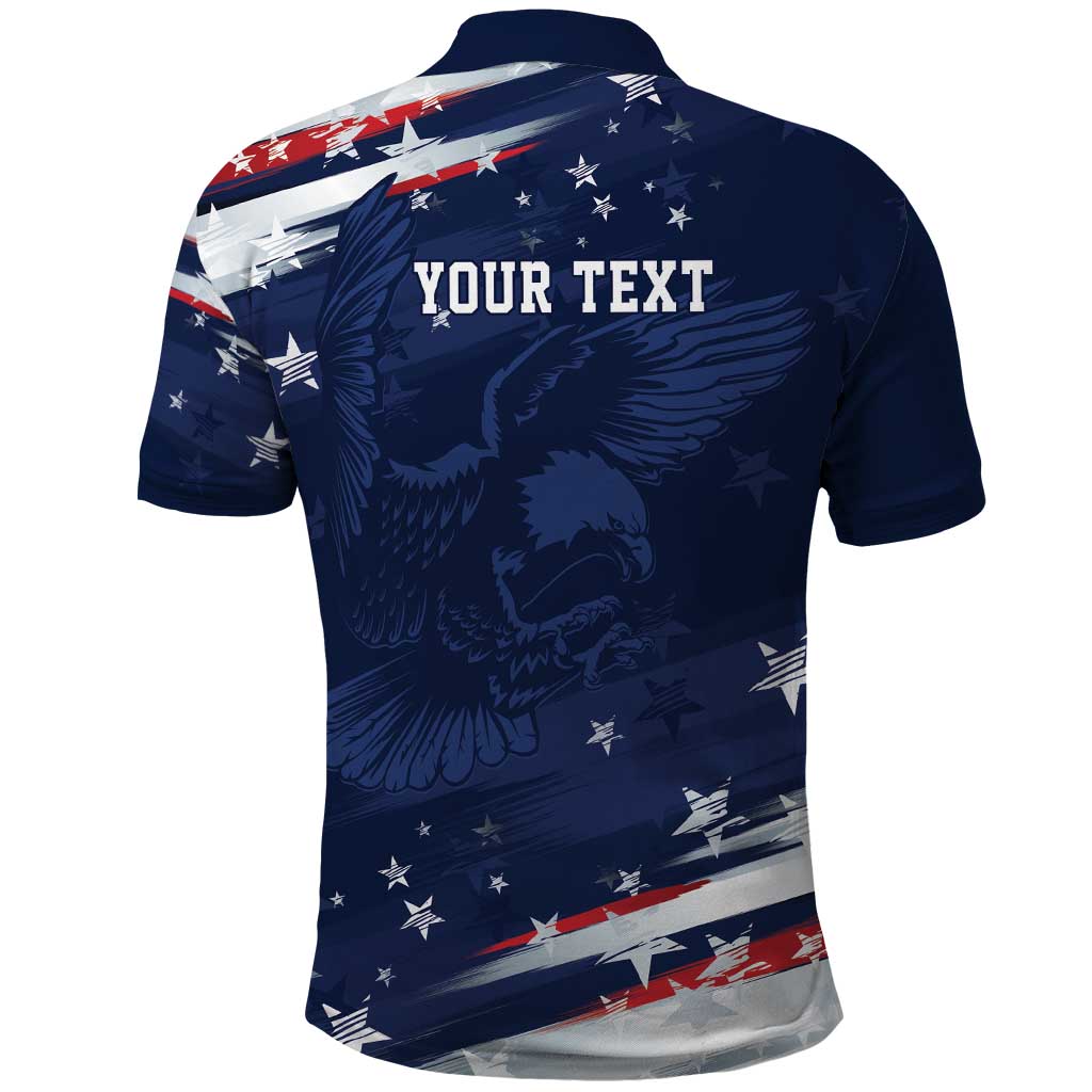 Personalized Fourth Of July USA Polo Shirt The Stars and Eagle LT7