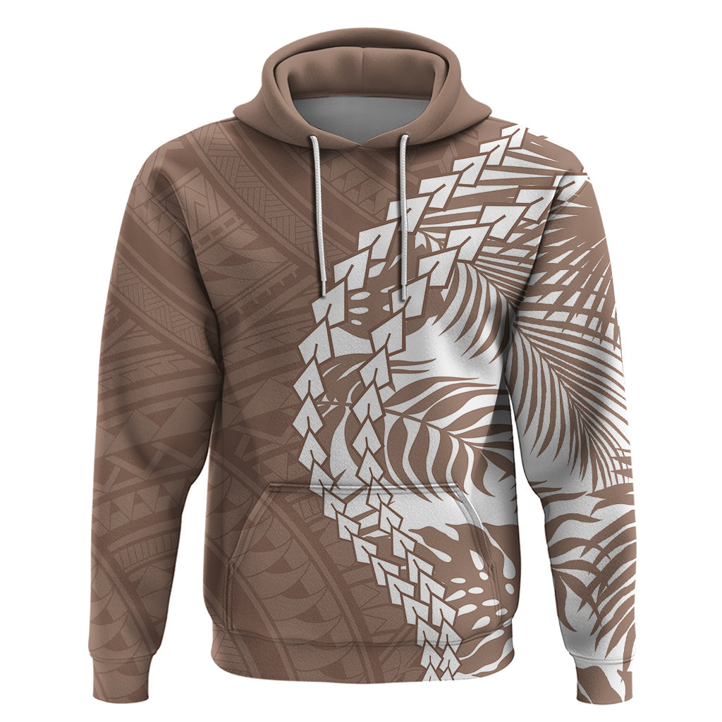 Polynesian Pride Hoodie Polynesia Tribal - Tropical Brown LT7