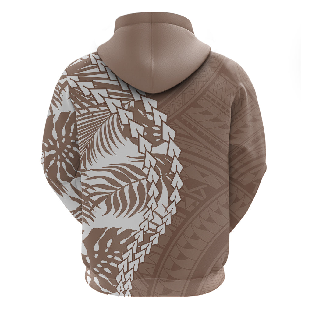Polynesian Pride Hoodie Polynesia Tribal - Tropical Brown LT7