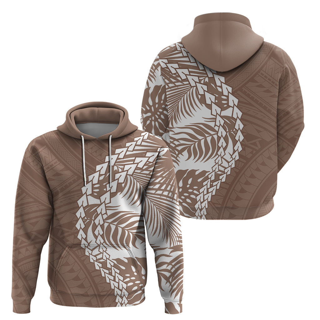 Polynesian Pride Hoodie Polynesia Tribal - Tropical Brown LT7