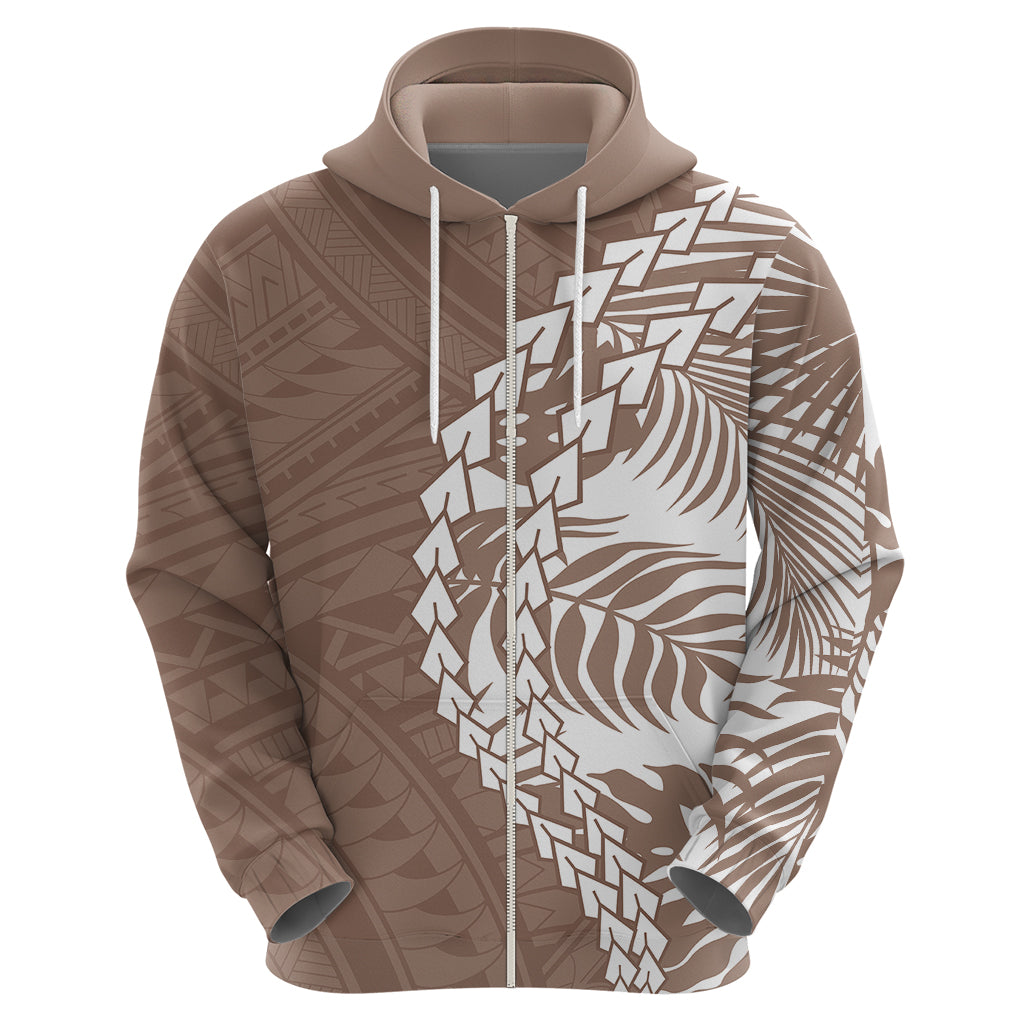 Polynesian Pride Hoodie Polynesia Tribal - Tropical Brown LT7