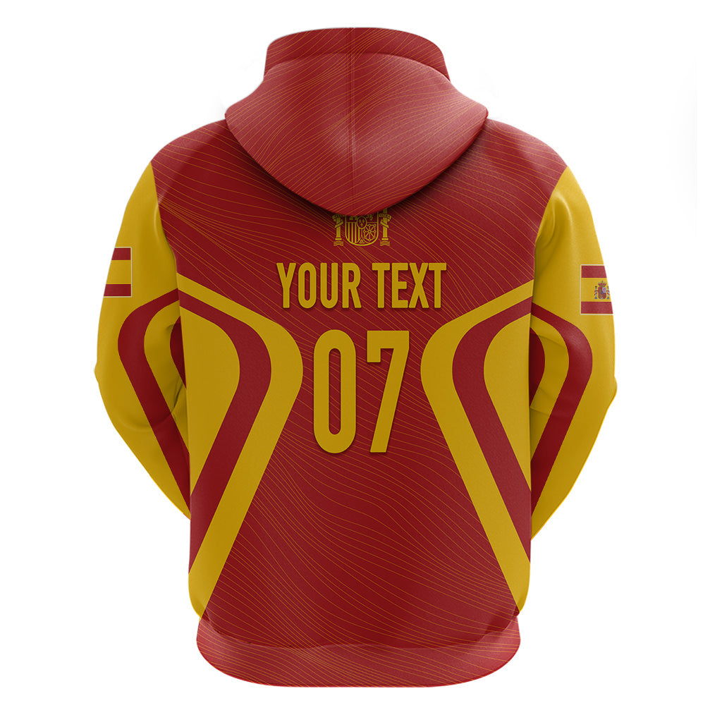Personalised Spain Football Hoodie World Cup Campeona 2023 La Roja LT7