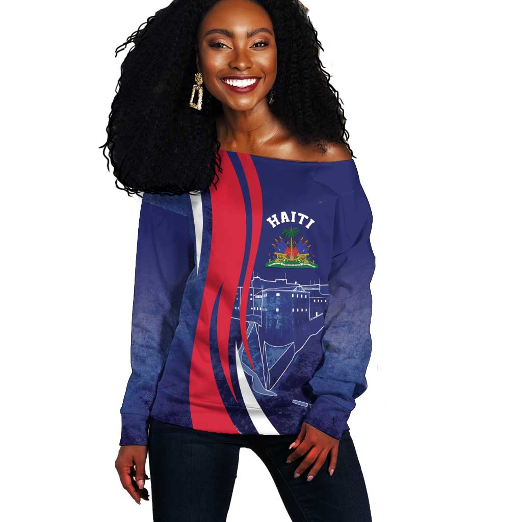 Personalized Haiti Citadelle Laferrière Off Shoulder Sweater Grunge Style LT7