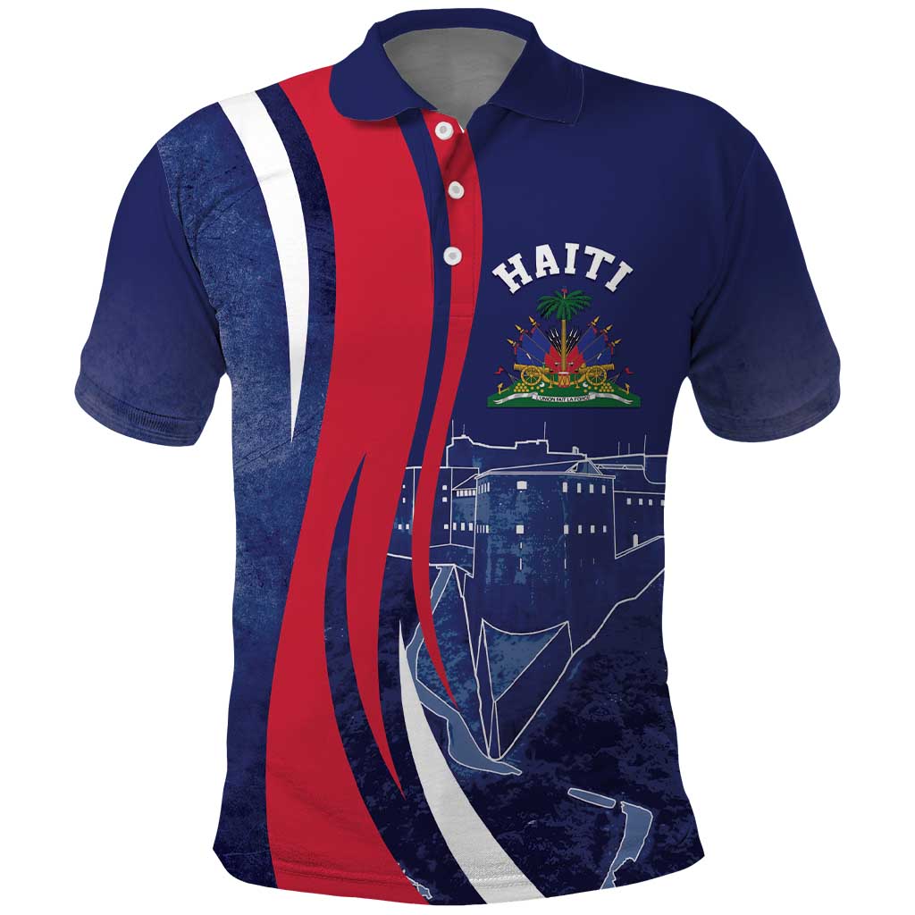Personalized Haiti Citadelle Laferrière Polo Shirt Grunge Style LT7