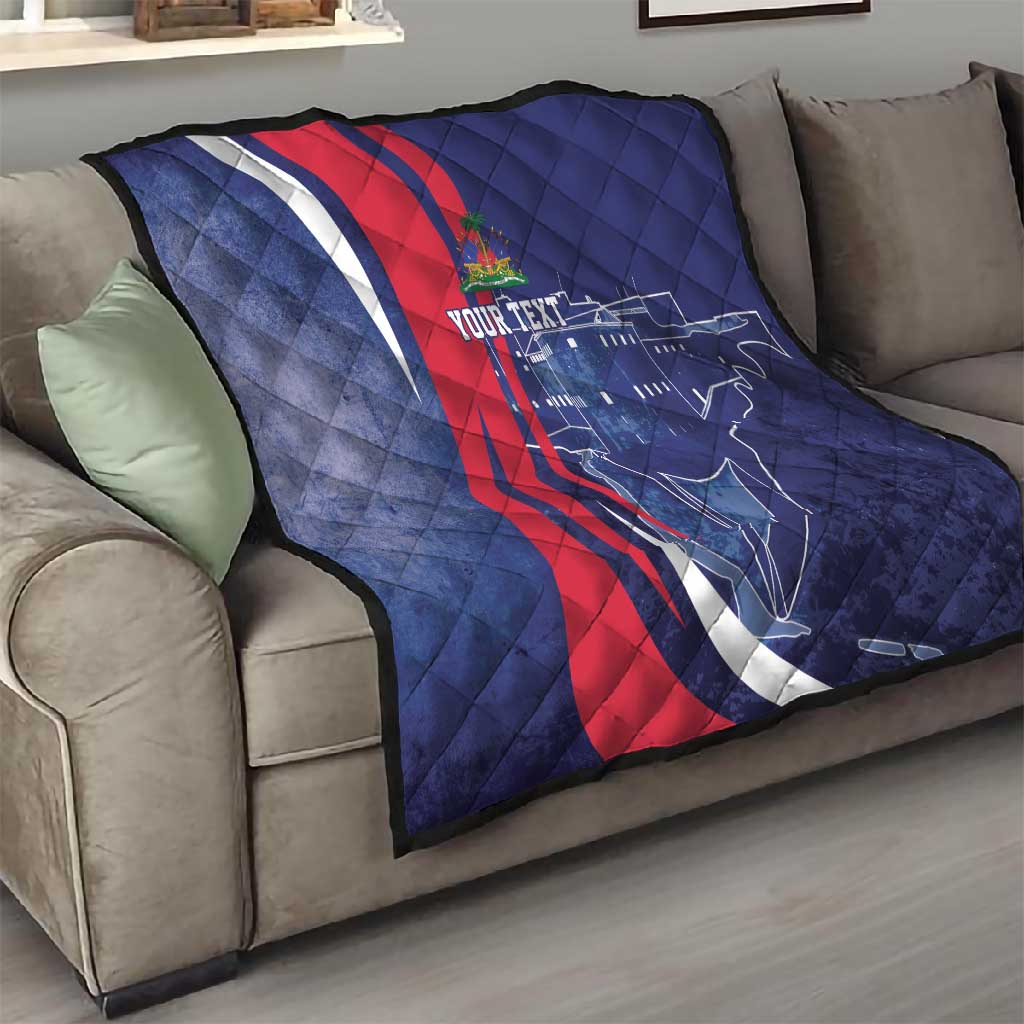 Personalized Haiti Citadelle Laferrière Quilt Grunge Style LT7