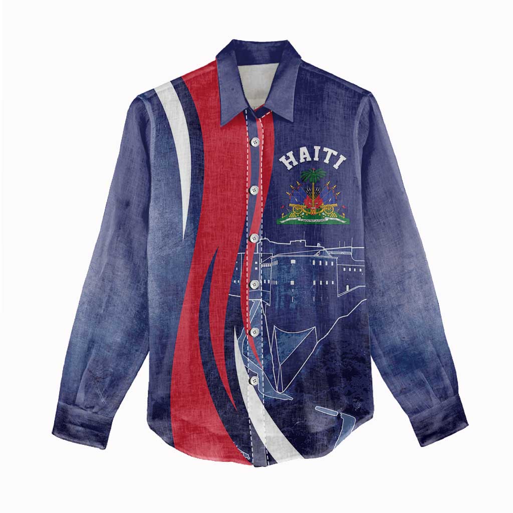 Personalized Haiti Citadelle Laferrière Women Casual Shirt Grunge Style LT7