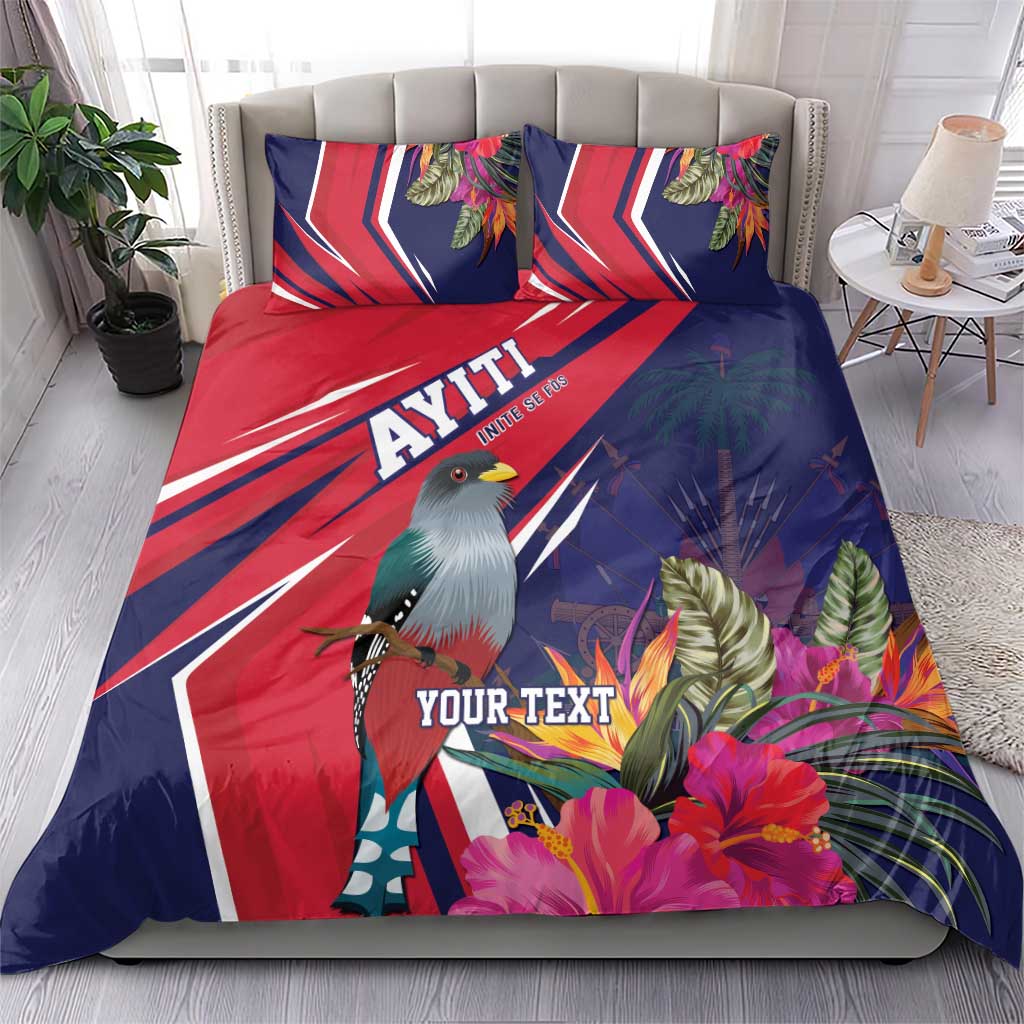 Haiti Personalized Bedding Set Hispaniolan Trogon Tropical Vibes LT7