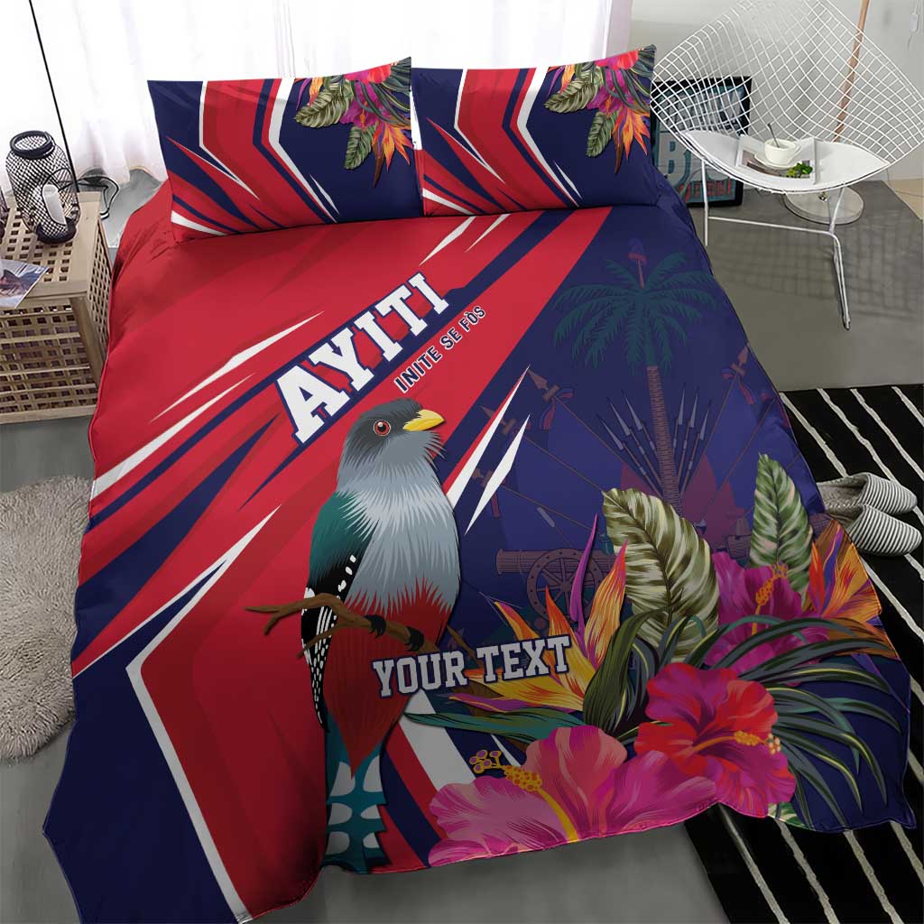 Haiti Personalized Bedding Set Hispaniolan Trogon Tropical Vibes LT7