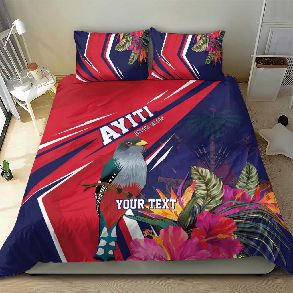 Haiti Personalized Bedding Set Hispaniolan Trogon Tropical Vibes LT7