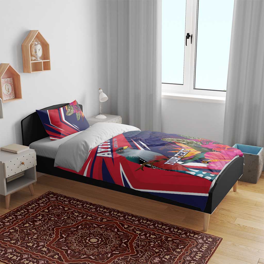 Haiti Personalized Bedding Set Hispaniolan Trogon Tropical Vibes LT7