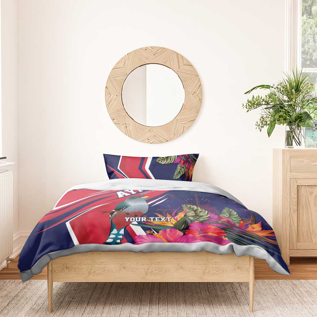 Haiti Personalized Bedding Set Hispaniolan Trogon Tropical Vibes LT7