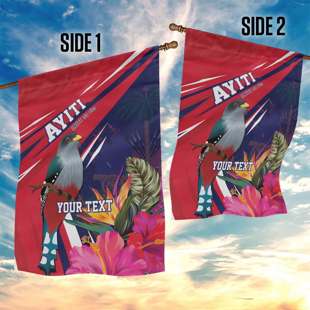 Haiti Personalized Garden Flag Hispaniolan Trogon Tropical Vibes LT7