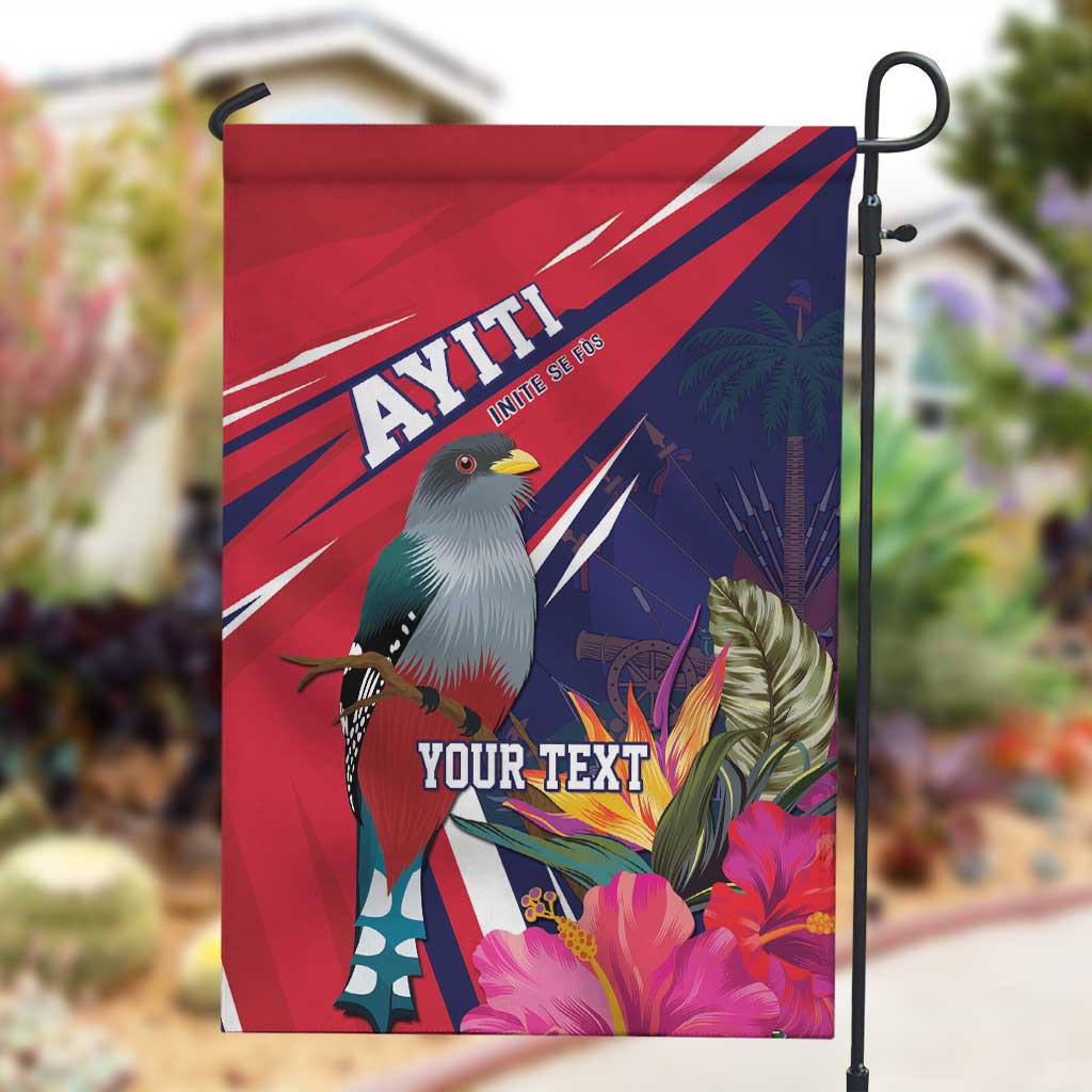 Haiti Personalized Garden Flag Hispaniolan Trogon Tropical Vibes LT7