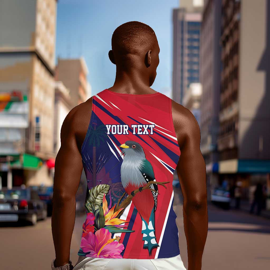 Haiti Personalized Men Tank Top Hispaniolan Trogon Tropical Vibes LT7