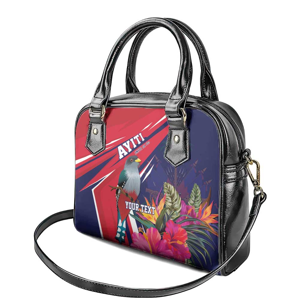 Haiti Personalized Shoulder Handbag Hispaniolan Trogon Tropical Vibes LT7