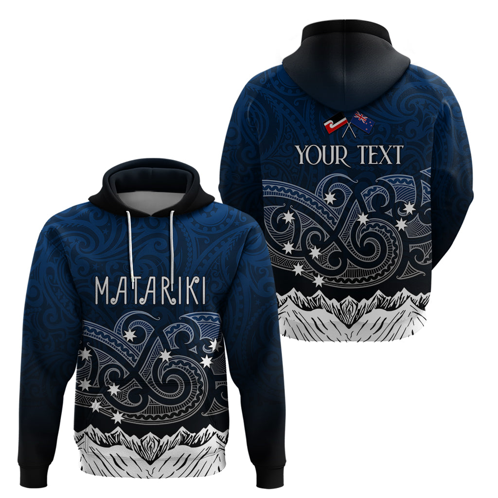 Personalised New Zealand Hoodie Matariki Maori Patterns - Gradient LT7