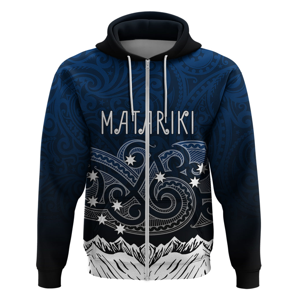 Personalised New Zealand Hoodie Matariki Maori Patterns - Gradient LT7