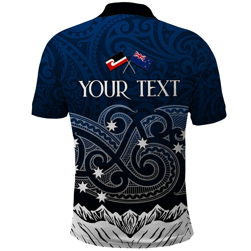 Peronsalised New Zealand Polo Shirt Matariki Maori Patterns - Gradient LT7