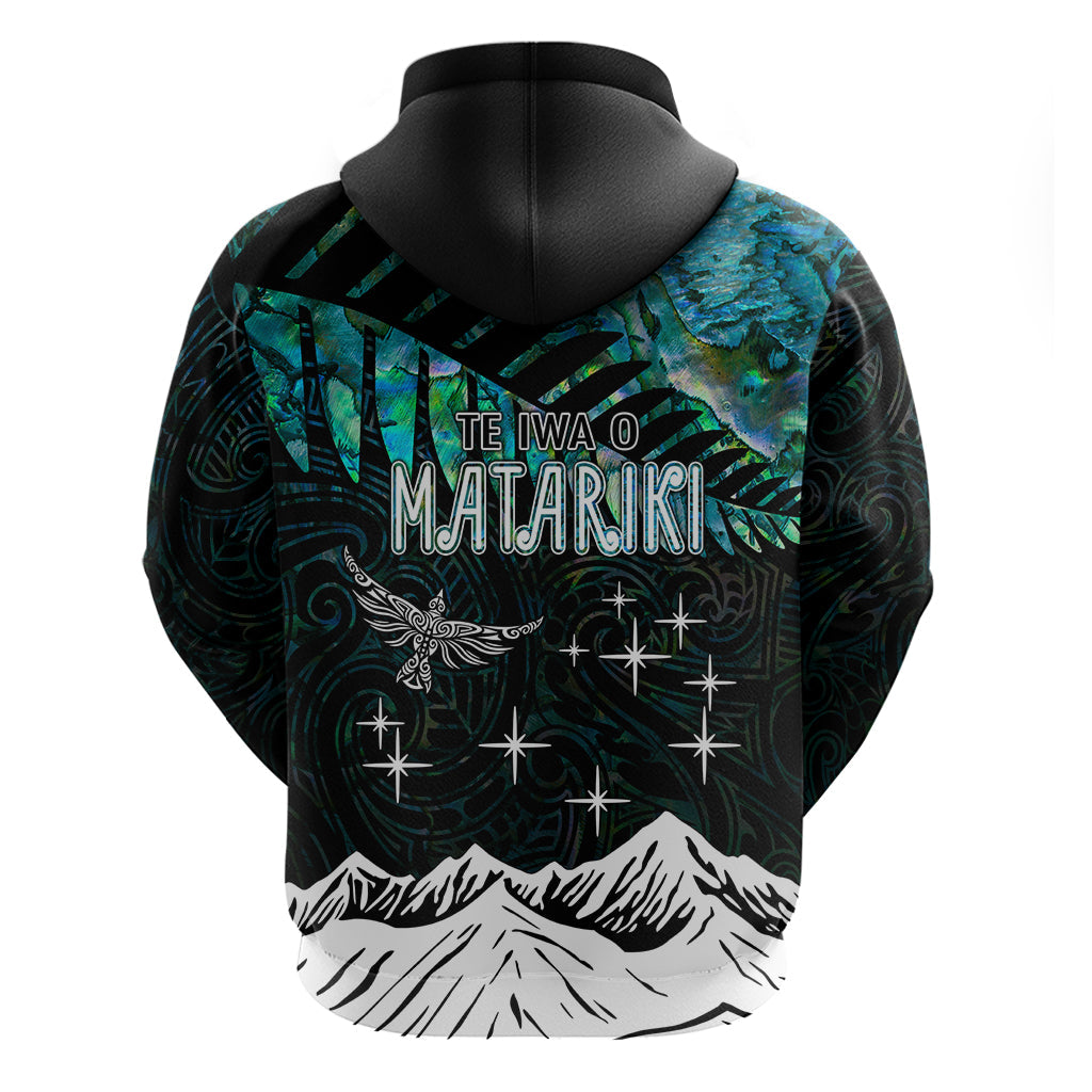 Personalised Maori New Year Hoodie Matariki Mix Paua Shell LT7